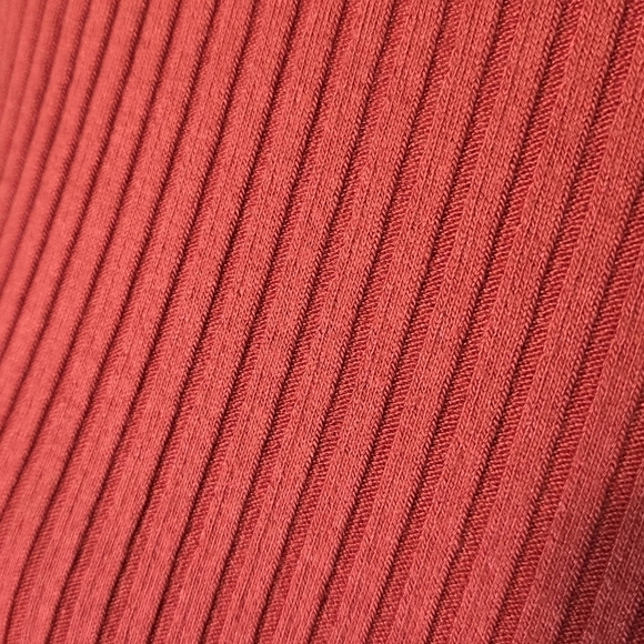 Michael Lauren Ribbed Ultra-Soft, Eden Short Sleeve Mini Dress, Rust, Small, NWT - Picture 3 of 10